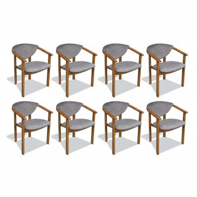 Set Garnitur Zitbekleding Woonkamer Ontwerp Eetstoel Kamergroep 8x stoelen