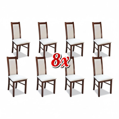 Compleet groep woonkamer 8 stuks Nieuwe eetkamerstoelenset, set van 8 stoelen met leuning