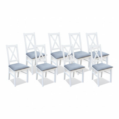 Designer houten stoffen gestoffeerde stoelen gastronomisch eetkamer textiel set 8x fauteuil stoel