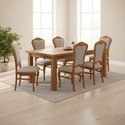 Complete zitgroep design eetkamerstoel set stoelen 8x set groepen nieuw