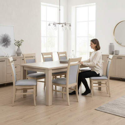 Zitkamerstoel Zithoek Set Keukenstoelen Veranda stoel 8x Eetkamer Massief Nieuw
