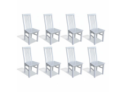 Eetkamerstoel Designer stoelen Eetkamerstoelen Nieuwe set 8x Stof Massief houten stoel