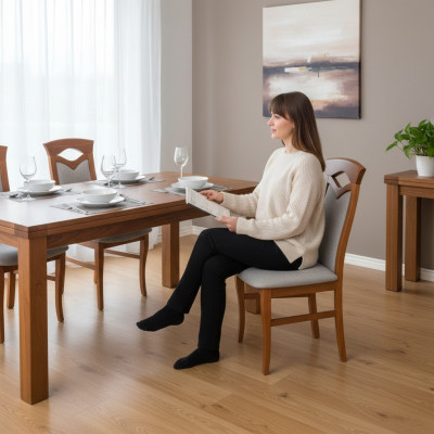 Eetkamerstoel hout gestoffeerde stoelen eetkamer 8x massief houten fauteuils meubels