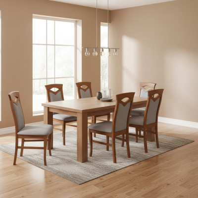 Eetkamerstoel hout gestoffeerde stoelen eetkamer 8x massief houten fauteuils meubels