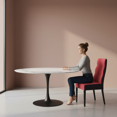 Ontwerpersstoelen set compleet K63 stoel set eetkamer leuning gestoffeerde zitting 8x