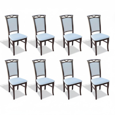 Ontwerper set eetkamer met armleuningen gestoffeerde stoelen set compleet K12 8x stoel