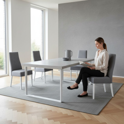 Eetkamer Keukengroep Set Stoel Set Zitkussen Hout 4x stoelen Meubels Nieuw