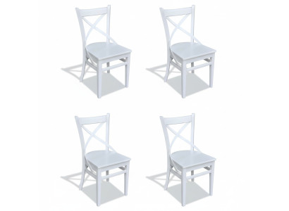 Eettafelstoel Kamer Set Zitgroep 4x Stoelen Modern Bekleed Ontwerp Textiel Hout