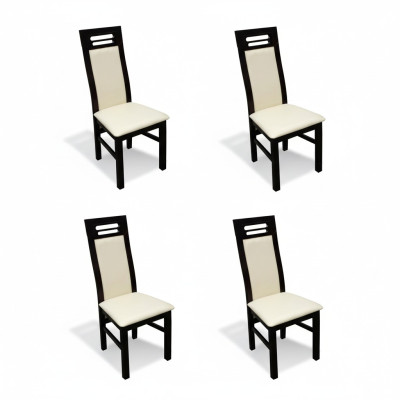 Set compleet K65 4x Designer Stoel Set Eetkamer Textiel Bekleding Zitstoelen