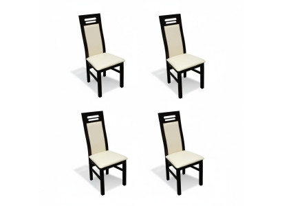 Set compleet K65 4x Designer Stoel Set Eetkamer Textiel Bekleding Zitstoelen