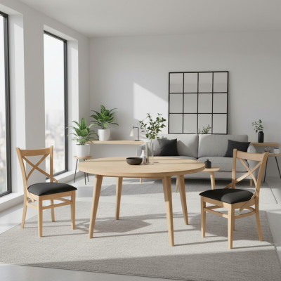 Ontwerp Stoelset Groep Bekleding Textiel 4x Stoelen Meubels Luxe Fauteuils Nieuw
