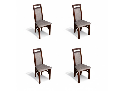 Modern stoelset zitkussen set eetkamer 4x stoelen keukengroep nieuw.