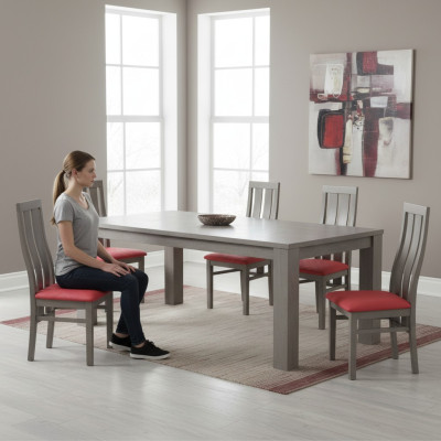 Eetkamer set van 6 eetkamerstoelen set stoelen set compleet groep