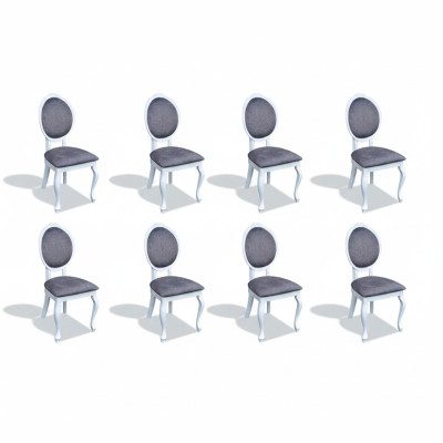 Eetkamerstoel set met leuningstoelen compleet groep woonkamer 6 stuks nieuw.