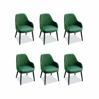 Eetkamerstoel Stoelen Zitplaats Massief Modern Hout Fauteuil Set 6x Luxe Restaurant