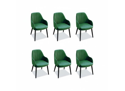 Eetkamerstoel Stoelen Zitplaats Massief Modern Hout Fauteuil Set 6x Luxe Restaurant
