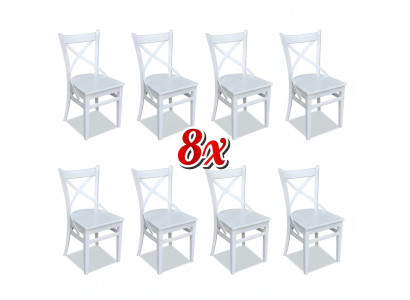 Eetkamer 8x stoelen Nieuwe stoelenset Fauteuil Ontwerp Bekleding Leder Textiel