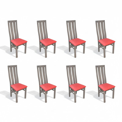 Garnituur 8x stoelen stoel bekleding moderne sets design fauteuil compleet meubels.