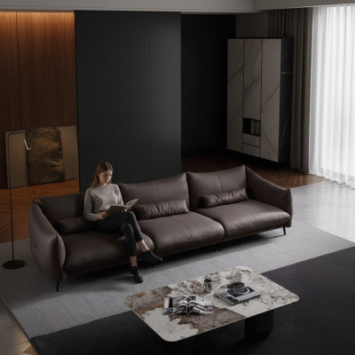 Ontwerper Bank Bank Bekledingsstoffen Italiaanse Meubels Bank 4-zits