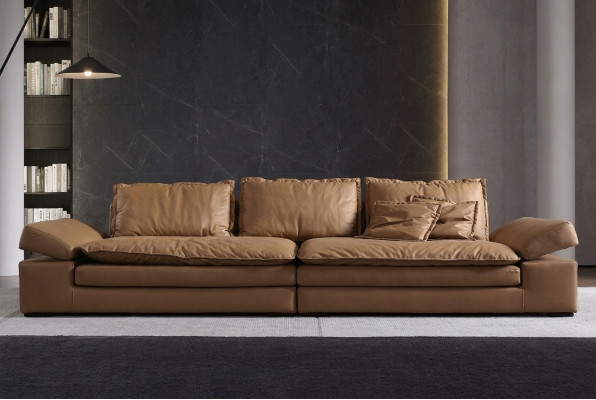 Sofa's 4-zits textiel big XXL woonkamer leder nieuw bank bank meubels