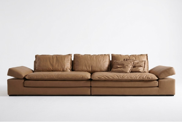 Sofa's 4-zits textiel big XXL woonkamer leder nieuw bank bank meubels