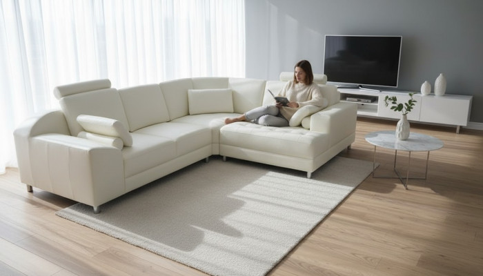 Ontwerp hoekbank leder bankstellen banken U-vorm bank bank bekleding nieuw woonlandschap