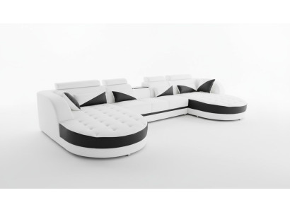 Woonlandschap hoekbank Modern design bank Bank hoekbank U-vorm stofbank