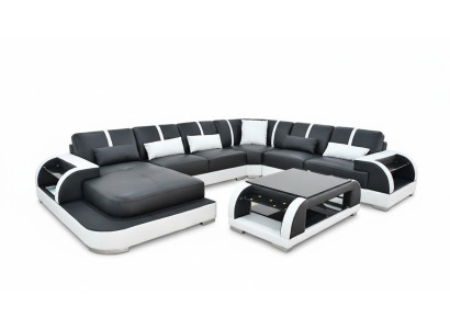 Bank Bank Bekleding Hoekbank Set Stof Banken Lederen Hoekbank U-vormig Woonkamer