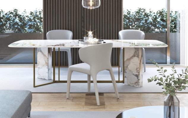 Luxe meubels marmeren tafels 180x90cm woonkamer hotel eetkamertafel ontwerper nieuw