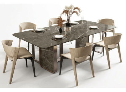 Luxe eettafel tafel Metaal Tafels Hoogglans Eetkamer Ontwerp Modern Eettafels