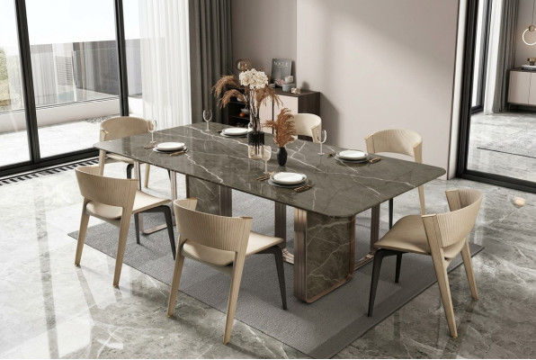 Ontwerper bekleding luxe tafels 240x100 eettafels marmeren eettafel eetkamer