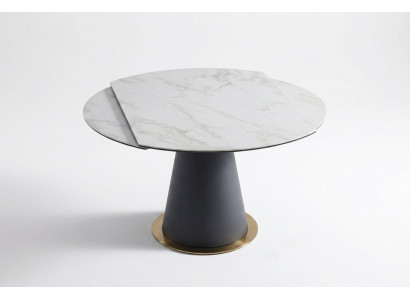 Een stijlvolle ronde eettafel voor in uw eetkamer in moderne stijl.