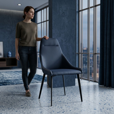 Eetkamer TV-bekleding Stoelen NIEUW Textiel elegant Moderne fauteuil Stoel 1x Relax.