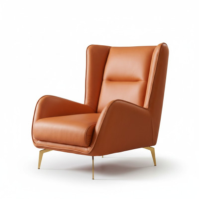 Luxe televisieclub fauteuil gestoffeerde zitsbank ontwerpbank fauteuil relax lederen lounge
