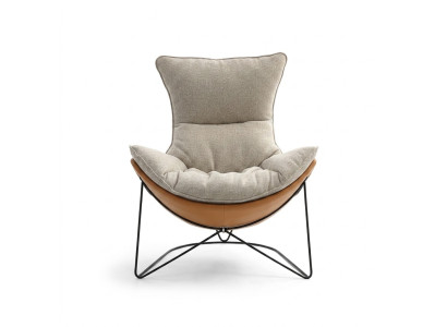 Ontwerp Gestoffeerde Bank Stof Draaibare Bank Ontspan Nieuw Modern Fauteuil