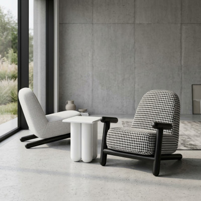Luxe design meubels Moderne designstoel 63*80cm Textiel woonkamer