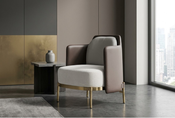 Bank Relax Lounge Club Bekleding Ontwerp Fauteuil Leer Luxe TV