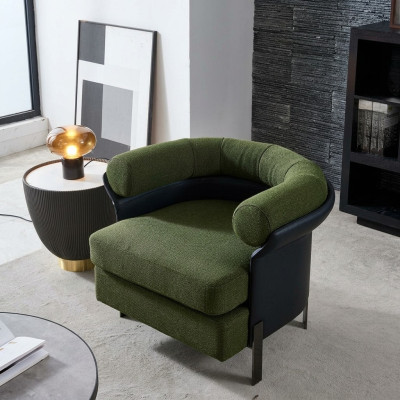 Luxe stoel bekleding cocktail ontspannings lounge club stoelen design fauteuil