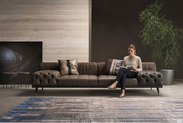 Woonkamer bank gestoffeerde banken Nieuw Vierzits Nieuw designbank 4-zits
