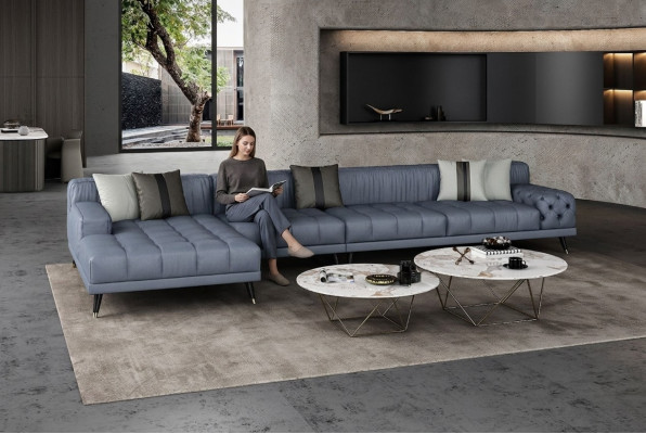 Chesterfield Sofa Bank Bekleding Luxe Meubel Design Hoekbank Leder