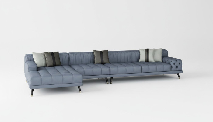Chesterfield Sofa Bank Bekleding Luxe Meubel Design Hoekbank Leder