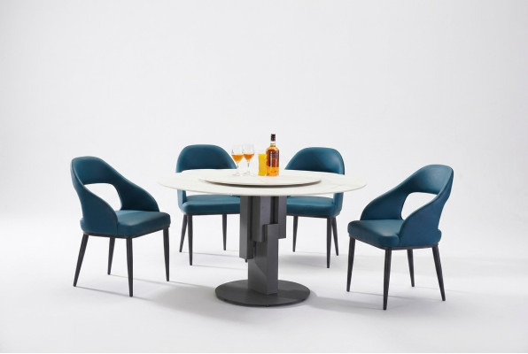 Eetkamer meubels Ovaal eettafel Tafel Ontwerp Tafels Luxe meubels Rond Nieuw Roestvrij staal