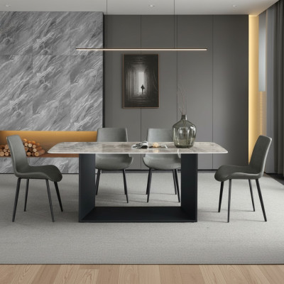 Eettafel Moderne Roestvrijstalen Eetkamer Woonkamer Keuken Tafels Ontwerp Tafel Metaal