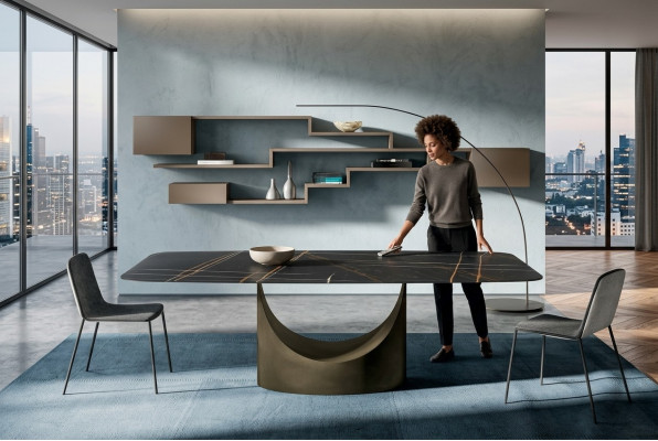 Moderne eettafel Tafel Tafels Eetkamer Luxe meubelontwerp Steen Keuken Nieuw