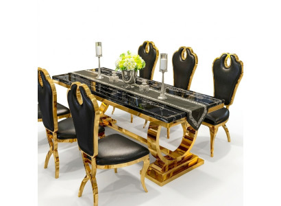 Roestvrijstalen eettafel Eetkamer Moderne keuken Ontwerp Tafel Metaal