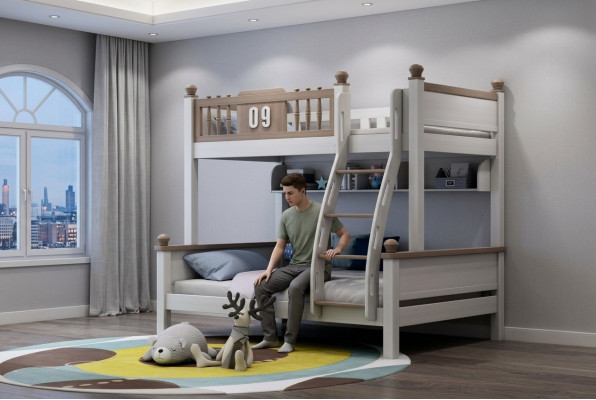 Stapelbed stapelbedden hoogslaper Echt hout kinder- en jeugdkamer Nieuw