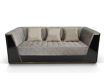 Bank 3-zitsbanken luxe textiel banken grote gestoffeerde design meubels Driezitter