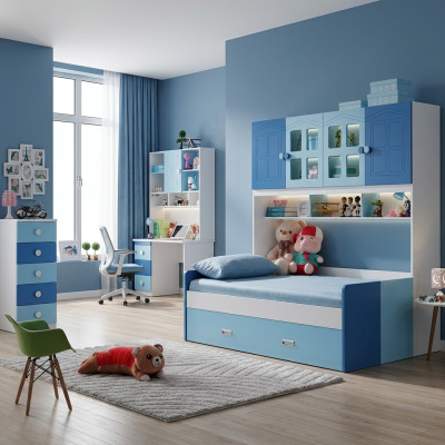 Ontwerper kamer jeugd & kinderen slaapkamer tafel bed commode set nieuw