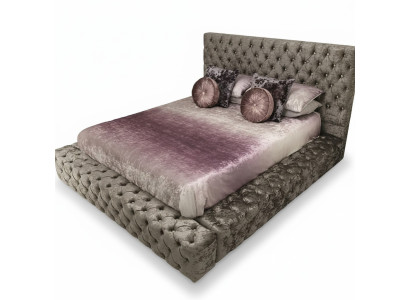 Chesterfield tweepersoonsbed meubelen 180x200 stof textiel bedden luxe designframe