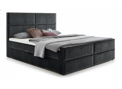 Boxspring Bed Lederen Bed 200x200cm Hotel Tweepersoonsbed Luxe Bedden Modern Nieuw